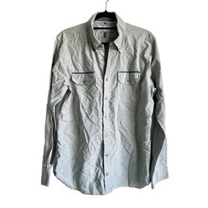 DepartWest Gray Chambray Button Up Shirt